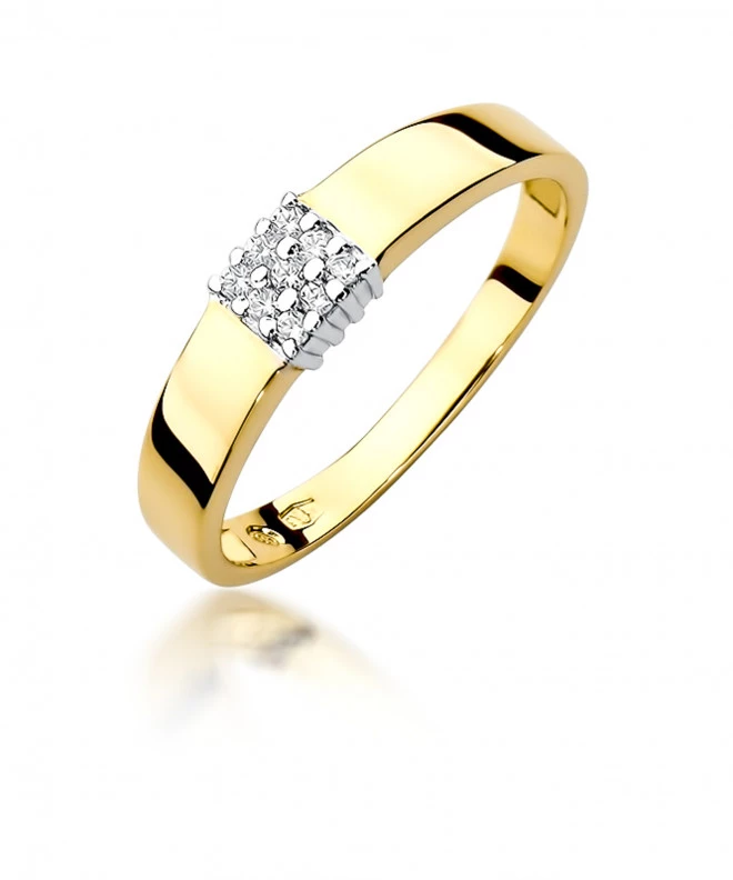 Pierścionek Bonore ze Złota próby 585 z diamentem 0,08 ct 158728