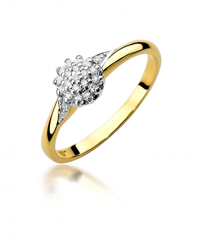 Pierścionek Bonore ze Złota próby 585 z diamentem 0,11 ct 158730