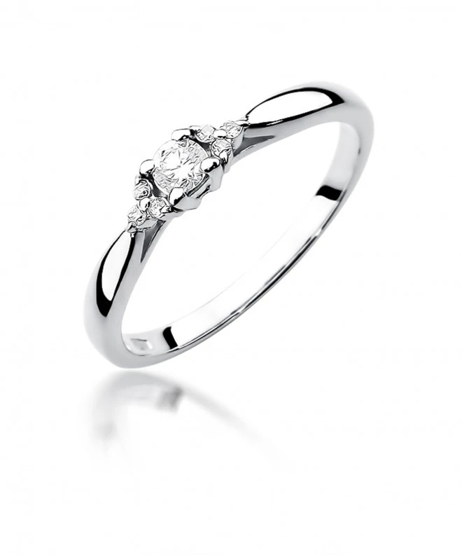 Pierścionek Bonore ze Złota próby 585 z diamentem 0,13 ct 158743