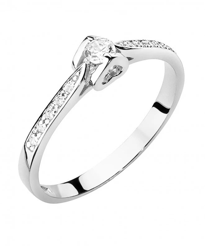 Pierścionek Bonore ze Złota próby 585 z diamentem 0,15 ct 158748