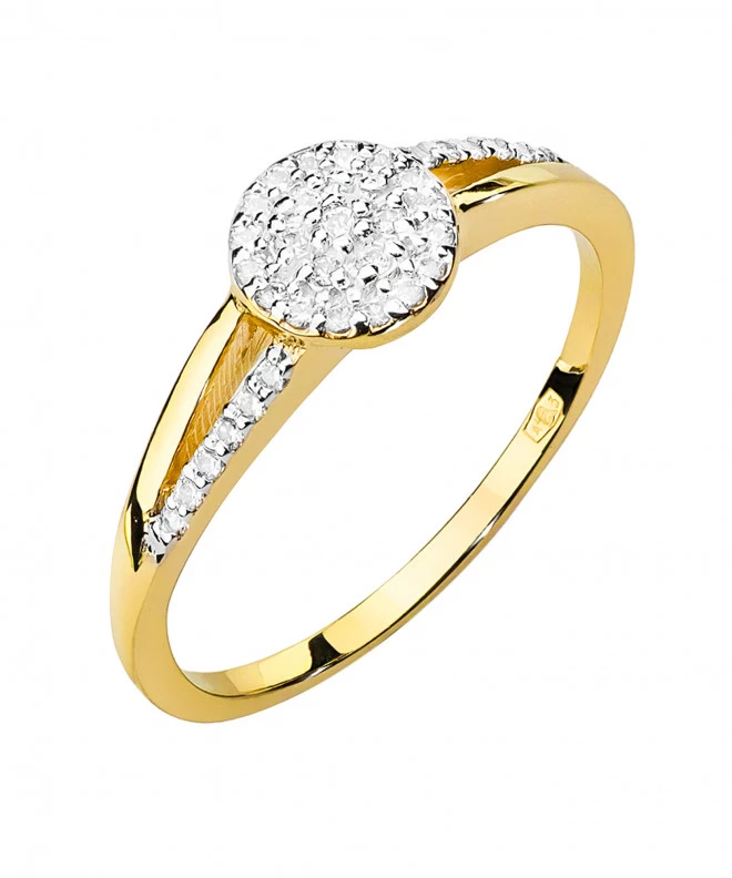 Pierścionek Bonore ze Złota próby 585 z diamentem 0,18 ct 158750