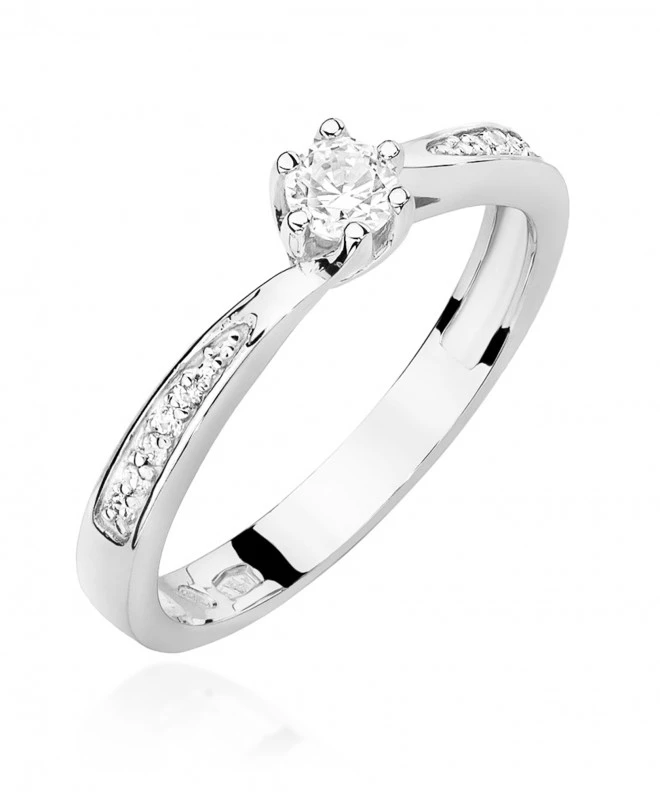 Pierścionek Bonore ze Złota próby 585 z diamentem 0,2 ct 159764