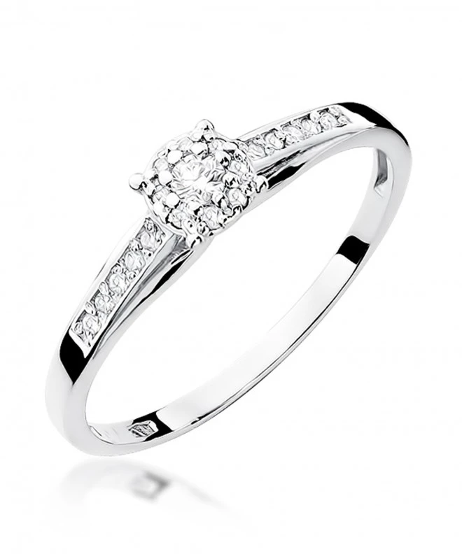 Pierścionek Bonore ze Złota próby 585 z diamentem 0,13 ct 150036