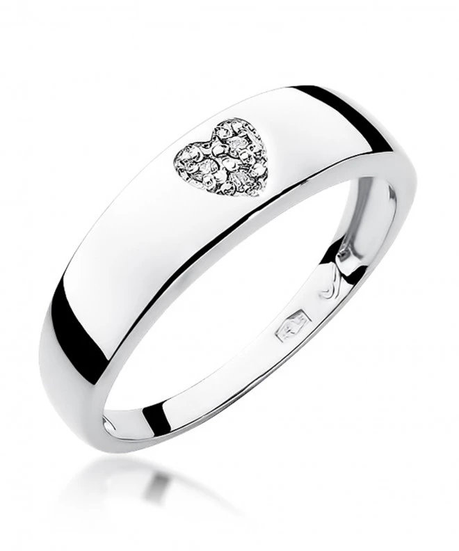 Pierścionek Bonore ze Złota próby 585 z diamentem 0,03 ct 150056
