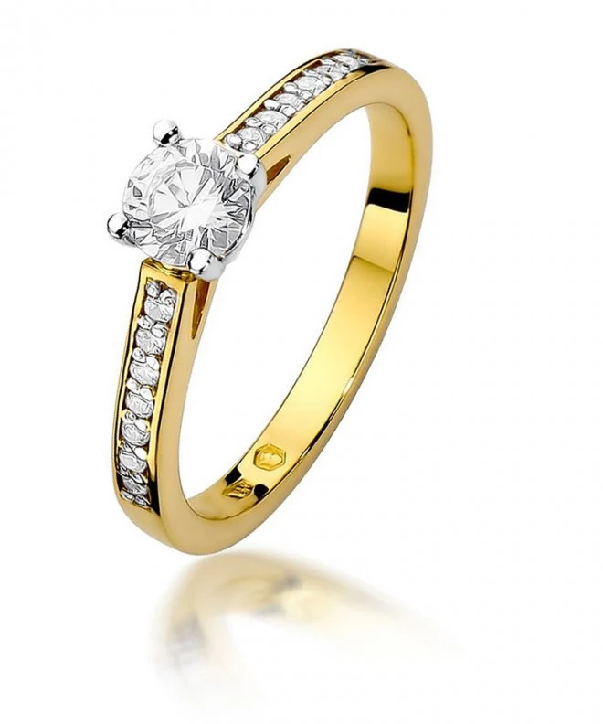 Pierścionek Bonore ze złota próby 585 z diamentem 0,5 ct 91318