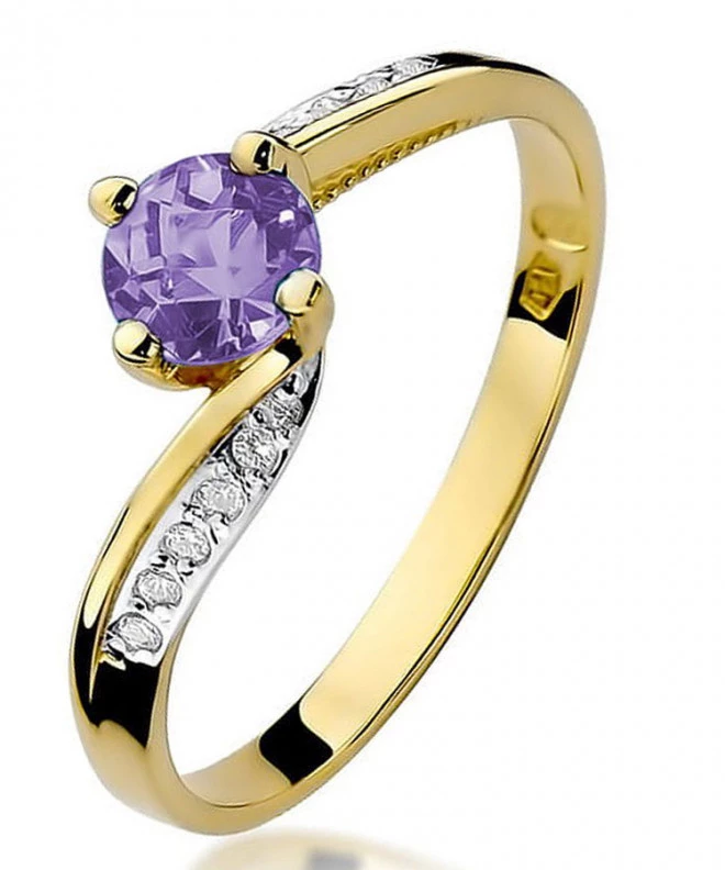 Pierścionek Bonore ze złota próby 585 z tanzanitem 0,5 ct 99640