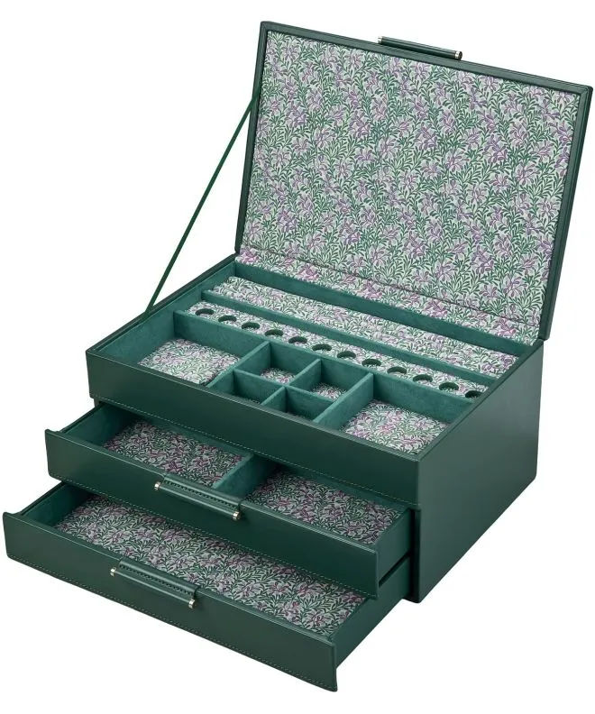 Pudełko z szufladami Wolf x Fiona Howard Forest Green Fruit Botanical na biżuterię 399312