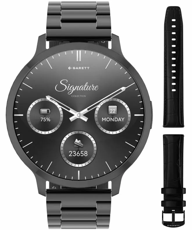 Smartwatch Garett Edge czarny solid Black Solid SET 5904238485156