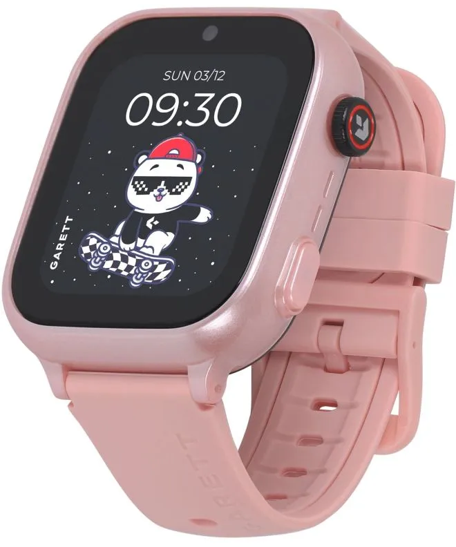 Smartwatch Garett Kids Cute 2 4G Różowy SET z Odblaskowym Paskiem 5904238486146