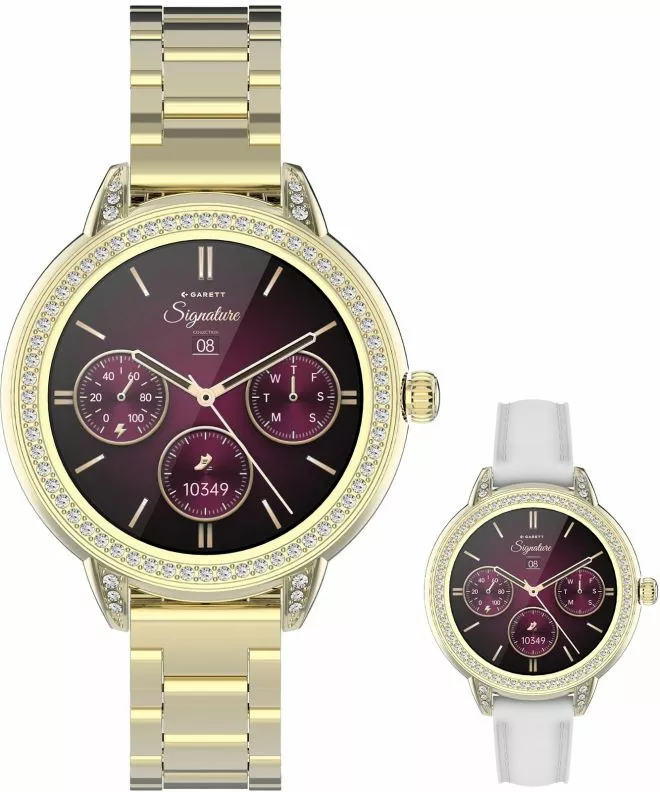 Smartwatch Garett Signature Stella Gold Solid SET 5904238485095