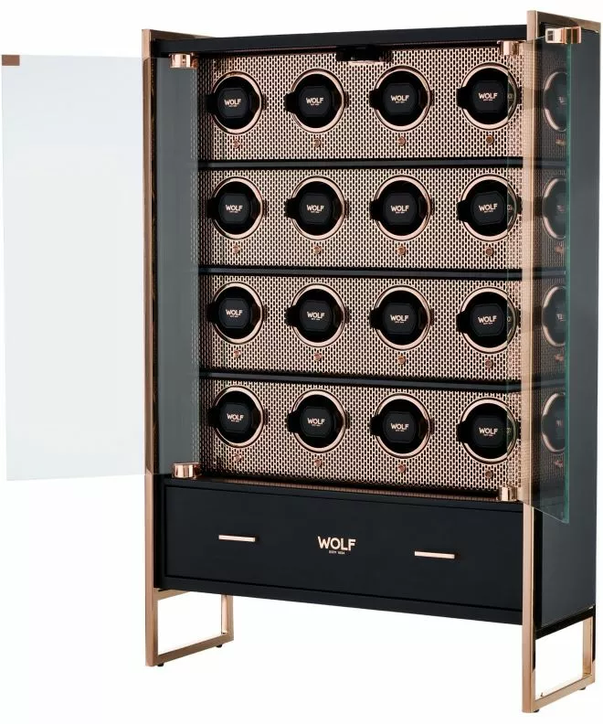 Szafa na zegarki z rotomatami Wolf Axis 16 PC Cabinet Copper na 16 zegarków 488716