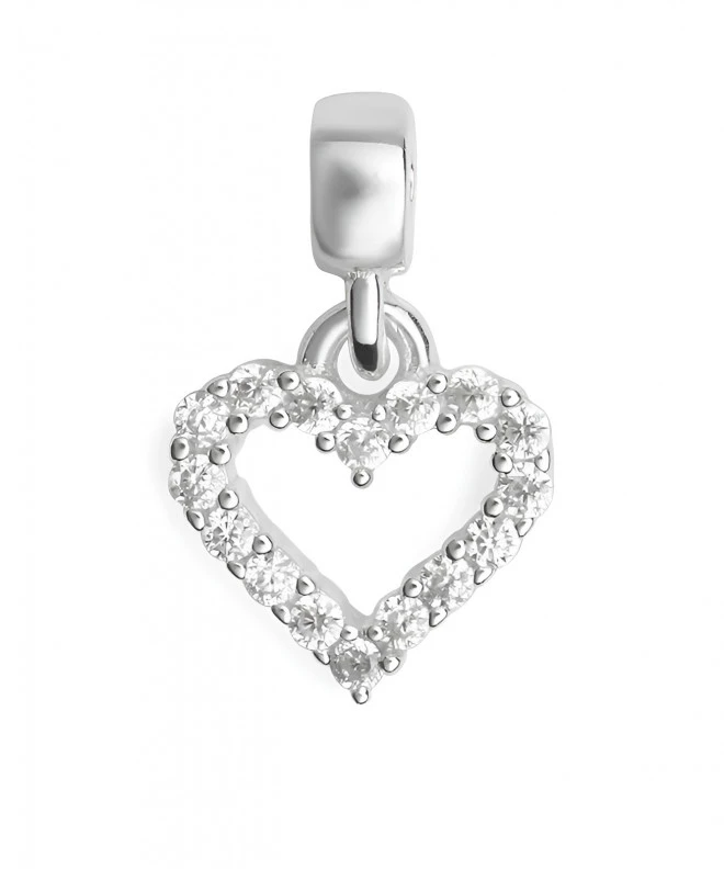 Zawieszka Daniel Wellington Heart Contour Crystal Charm Silver DW00401051