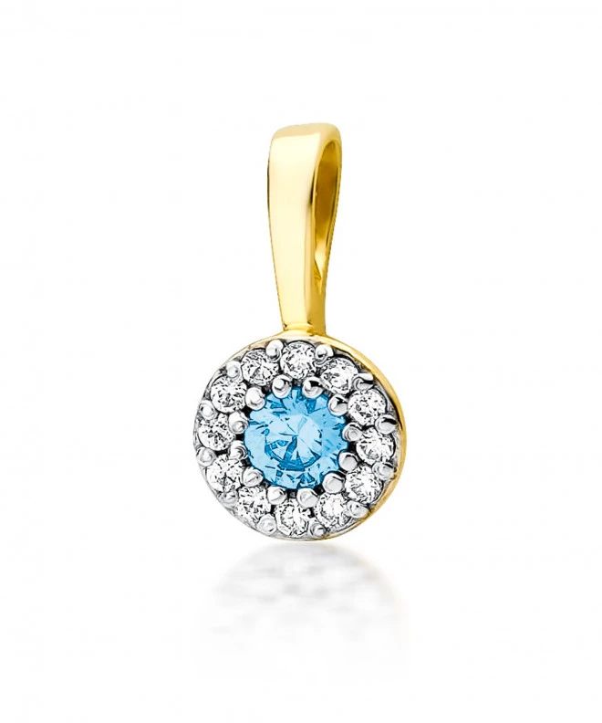 Zawieszka Bonore ze Złota próby 585 z topazem 0,15 ct 173710