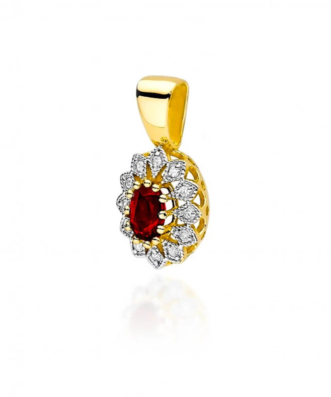 Zawieszka Bonore ze Złota próby 585 z rubinem 0,6 ct 173712