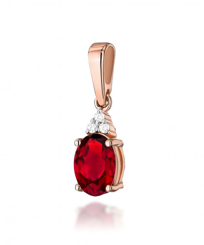 Zawieszka Bonore ze Złota próby 585 z rubinem 1 ct 173738