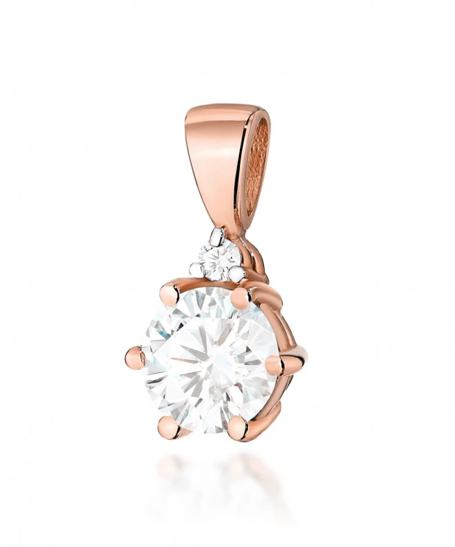 Zawieszka Bonore ze Złota próby 585 z białym szafirem 0,6 ct 173759