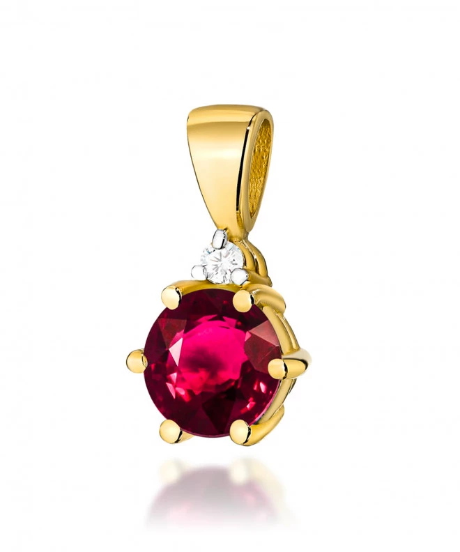 Zawieszka Bonore ze Złota próby 585 z rubinem 0,6 ct 173772