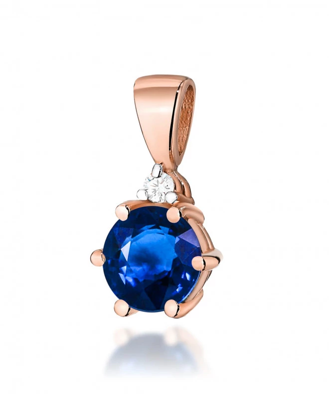 Zawieszka Bonore ze Złota próby 585 z szafirem 0,5 ct 173776