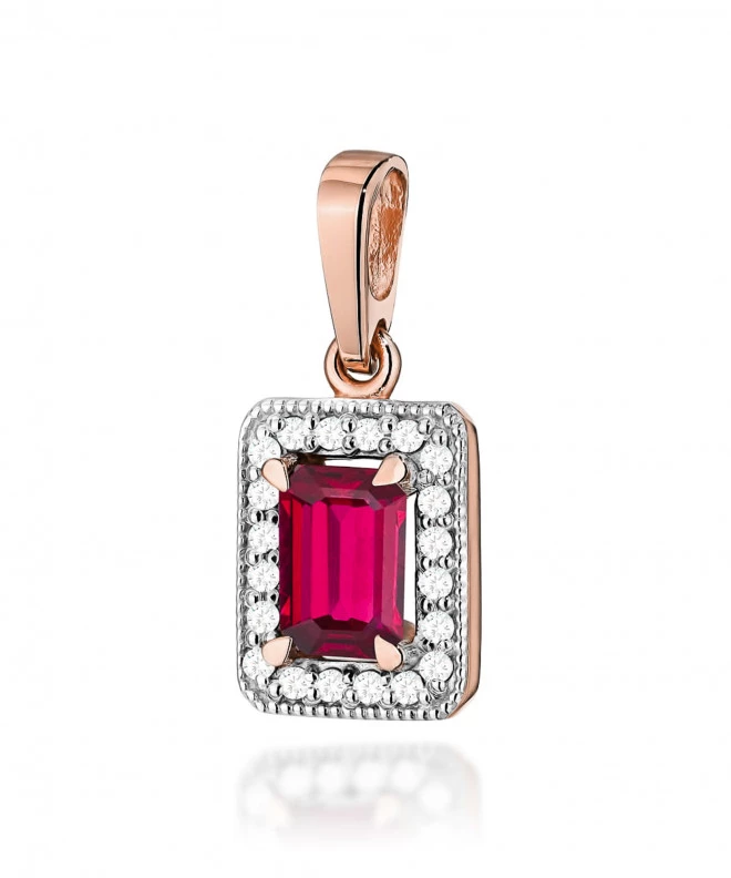 Zawieszka Bonore ze Złota próby 585 z rubinem 0,8 ct 173815