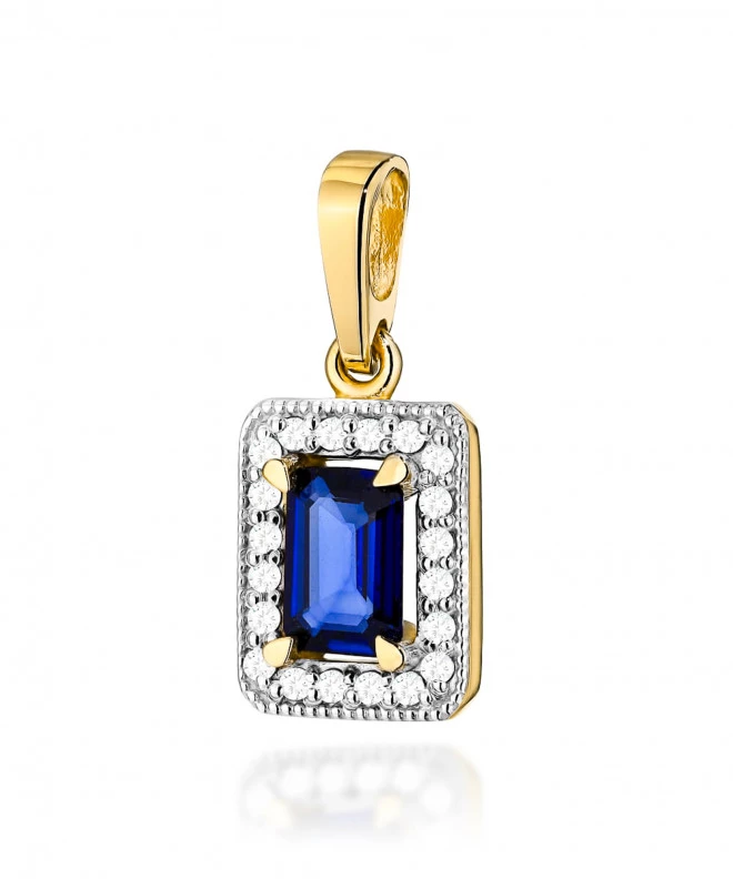 Zawieszka Bonore ze Złota próby 585 z szafirem 0,6 ct 173816