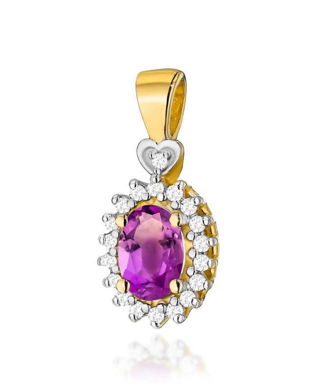 Zawieszka Bonore ze Złota próby 585 z ametystem 0,4 ct 173824