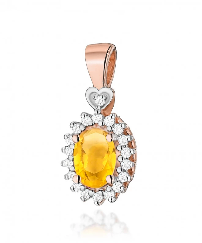 Zawieszka Bonore ze Złota próby 585 z cytrynem 0,6 ct 173827