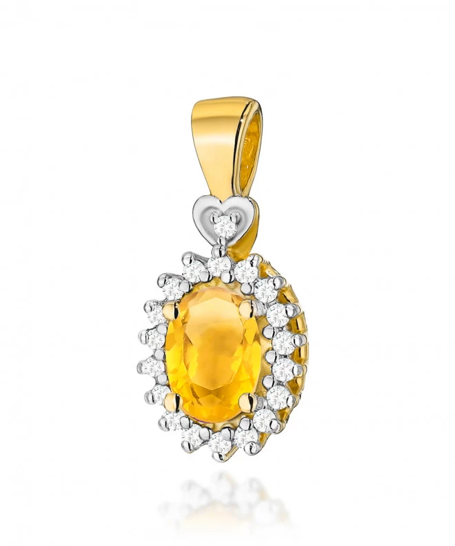 Zawieszka Bonore ze Złota próby 585 z cytrynem 0,6 ct 173825
