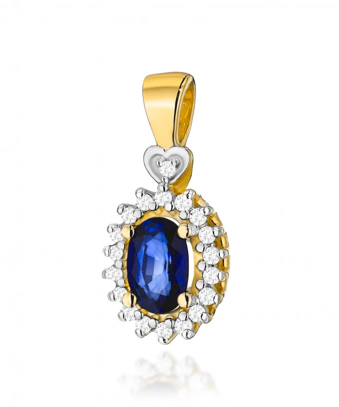 Zawieszka Bonore ze Złota próby 585 z szafirem 0,7 ct 173837