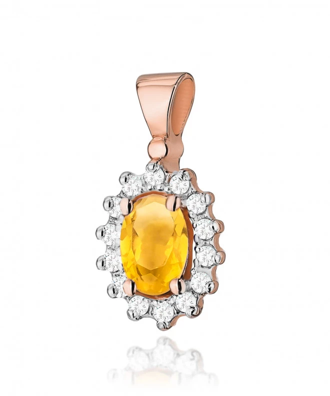 Zawieszka Bonore ze Złota próby 585 z cytrynem 0,6 ct 173854