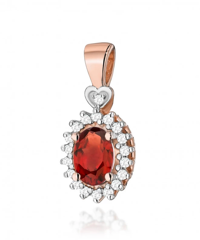 Zawieszka Bonore ze Złota próby 585 z granatem 0,5 ct 173830