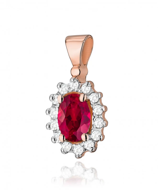 Zawieszka Bonore ze Złota próby 585 z rubinem 0,6 ct 173860