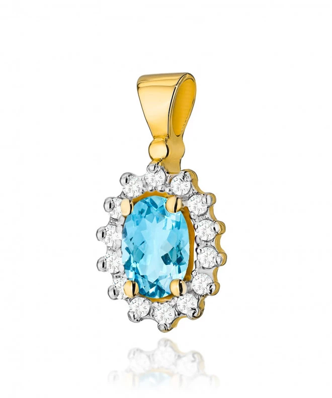 Zawieszka Bonore ze Złota próby 585 z topazem 0,5 ct 173870