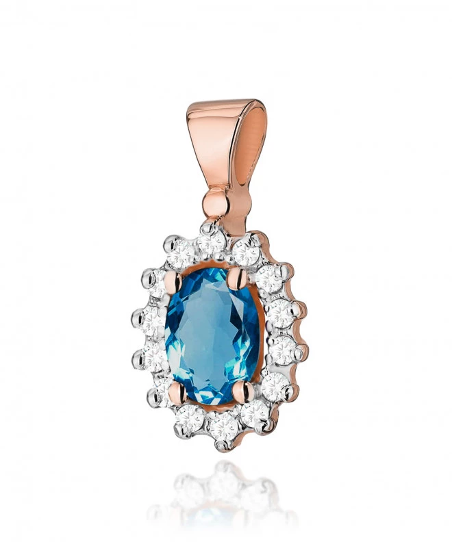 Zawieszka Bonore ze Złota próby 585 z topazem 0,5 ct 173875