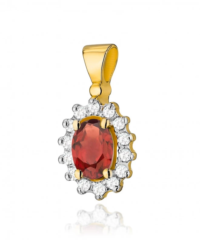 Zawieszka Bonore ze Złota próby 585 z granatem 0,5 ct 173857