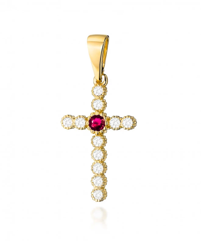 Zawieszka Bonore ze Złota próby 585 z rubinem 0,15 ct 173727