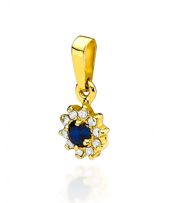 Zawieszka Bonore ze Złota próby 585 z szafirem 0,15 ct 173145