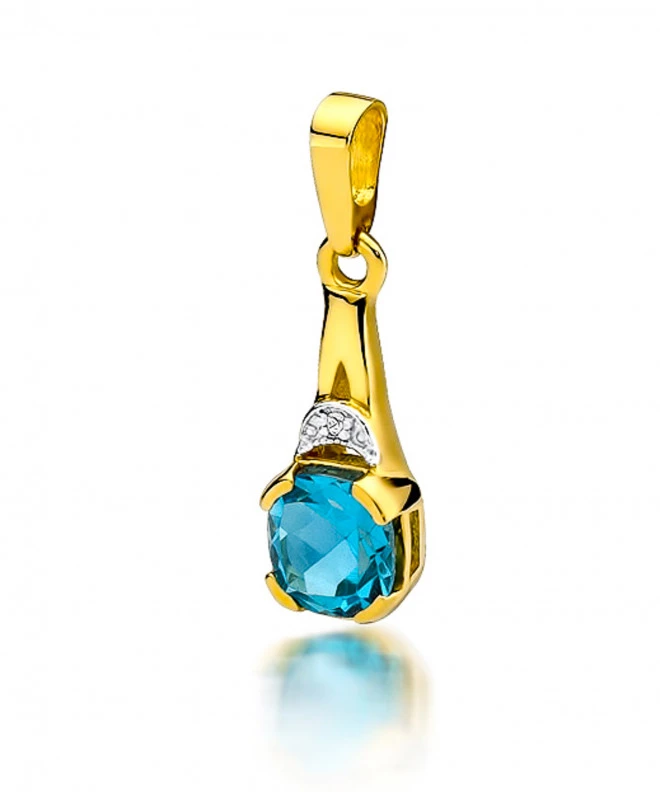 Zawieszka Bonore ze Złota próby 585 z topazem 1,1 ct 173157