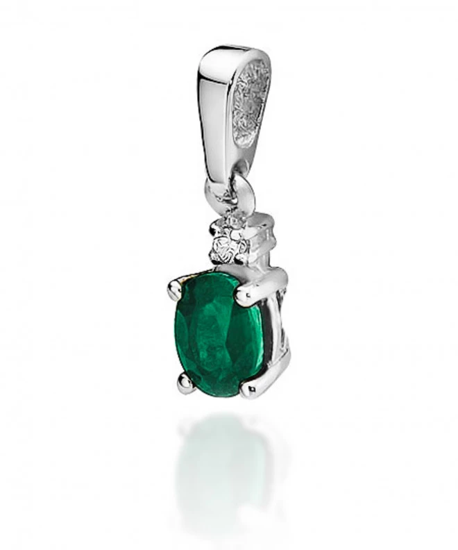 Zawieszka Bonore ze Złota próby 585 ze szmaragdem 0,4 ct 173166