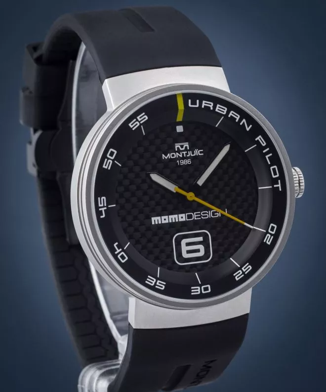 Zegarek męski Montjuic Momo Urban Pilot SS Limited Edition MJ1.2015MOMO.S