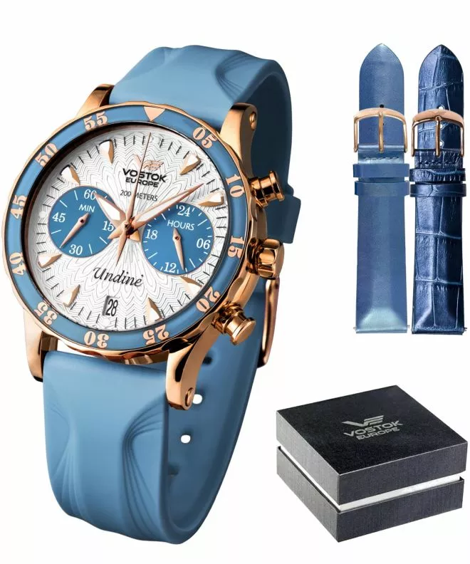 Zegarek damski Vostok Europe Undine Chronograph Limited Edition VK64-515B527