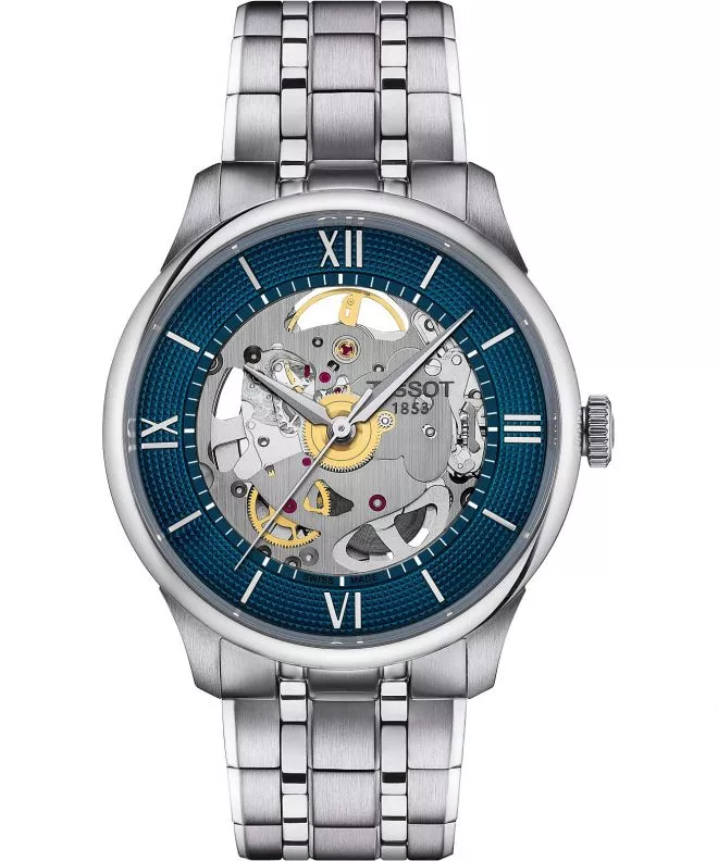 Zegarek Tissot Chemin Des Tourelles Skeleton Automatic T139.836.11.048.00 (T1398361104800)