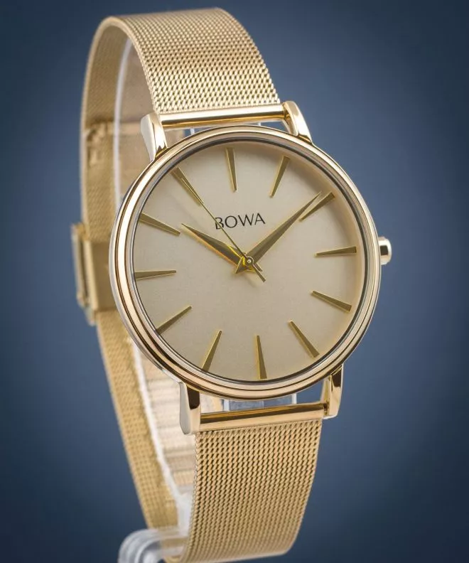 Zegarek BOWA Praha Full-Gold Mesh 38 PH384-44-184M