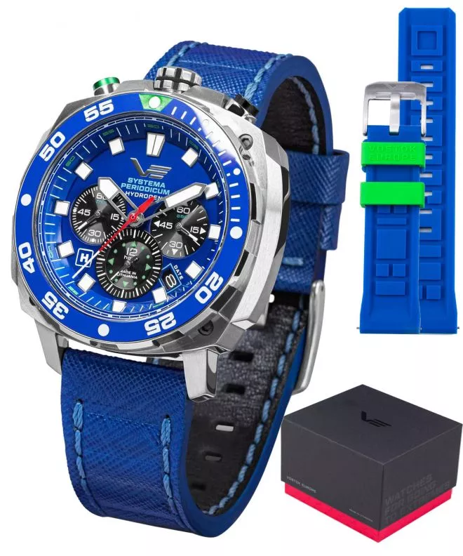 Zegarek męski Vostok Europe Systema Periodicum Hydrogen Chronograph SET Limited Edition VK67-650A720
