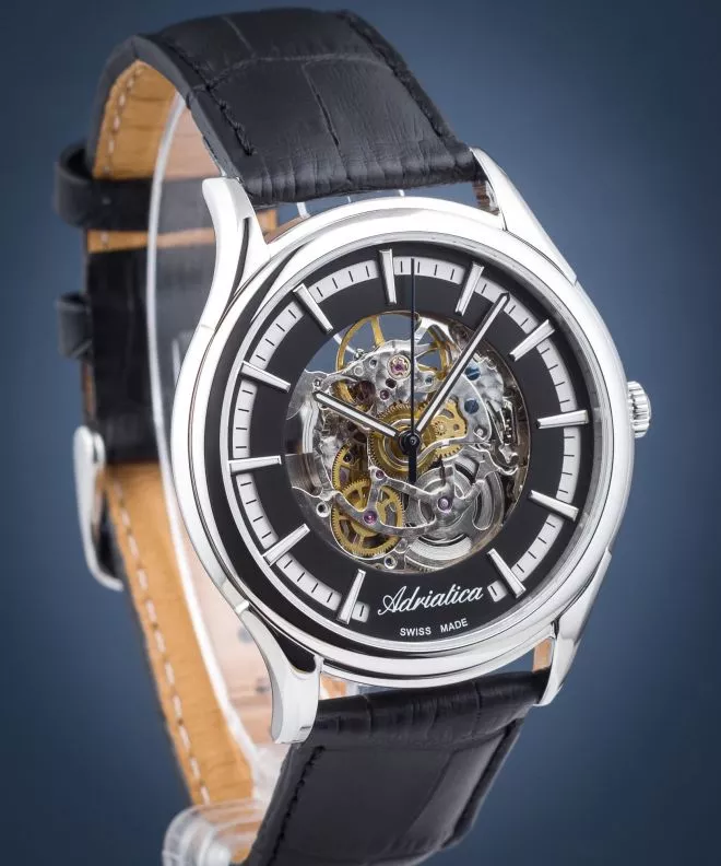 Zegarek męski Adriatica Automatic Skeleton SET A8328.5214SA