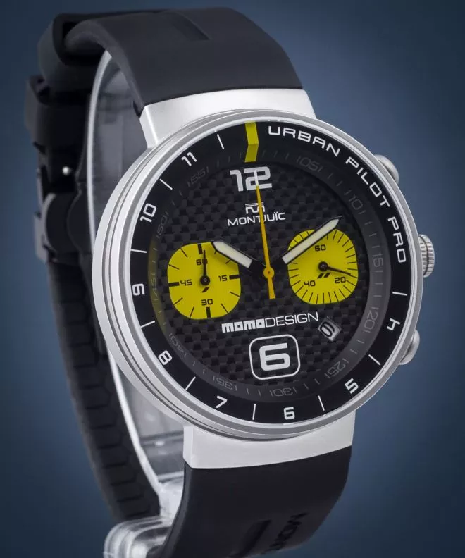 Zegarek męski Montjuic Momo Urban Pilot PRO SS Limited Edition MJ2.0805MOMO.S