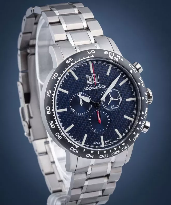 Zegarek męski Adriatica Chronograph SET A8383.4115CH