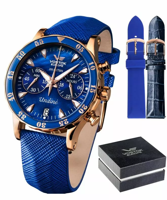 Zegarek damski Vostok Europe Undine Chronograph Limited Edition VK64-515B670