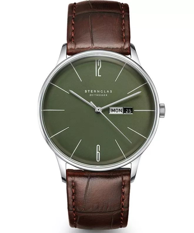 Zegarek męski Sternglas Berlin Olive Green S01-BE08-HE05