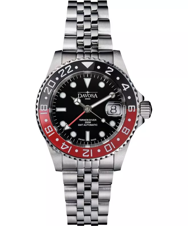 Zegarek męski Davosa Ternos Diver Ceramic GMT WaveSl Automatic 161.590.09W