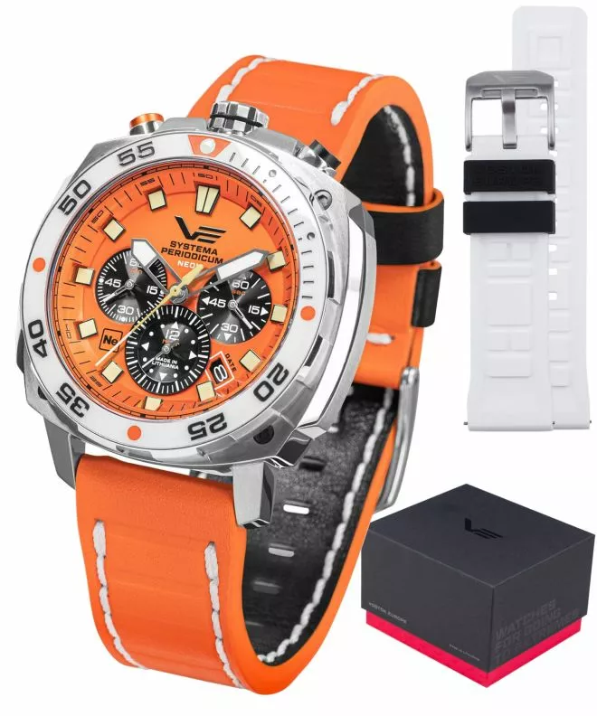 Zegarek męski Vostok Europe Systema Periodicum Neon Chronograph SET Limited Edition VK67-650A723